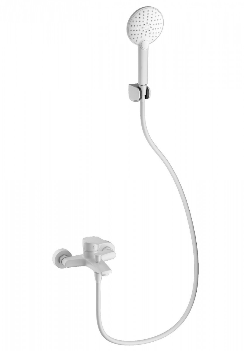 Смеситель для ванны с душем Wonzon & Woghand WW-A30891-MW (белый матовый)