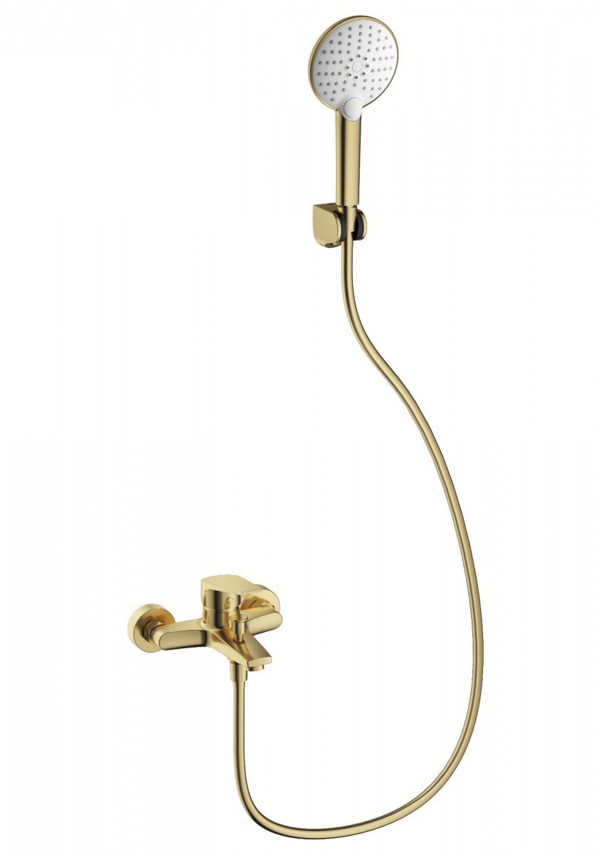 Смеситель для ванны с душем Wonzon & Woghand WW-A30891-BG (брашированное золото)