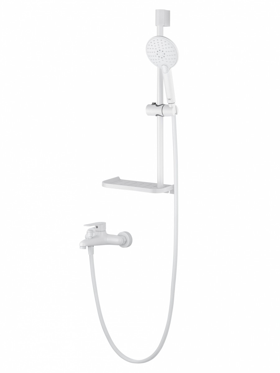 Смеситель для ванны с душем Wonzon & Woghand ALFA WW-AE3201-MW (белый матовый)