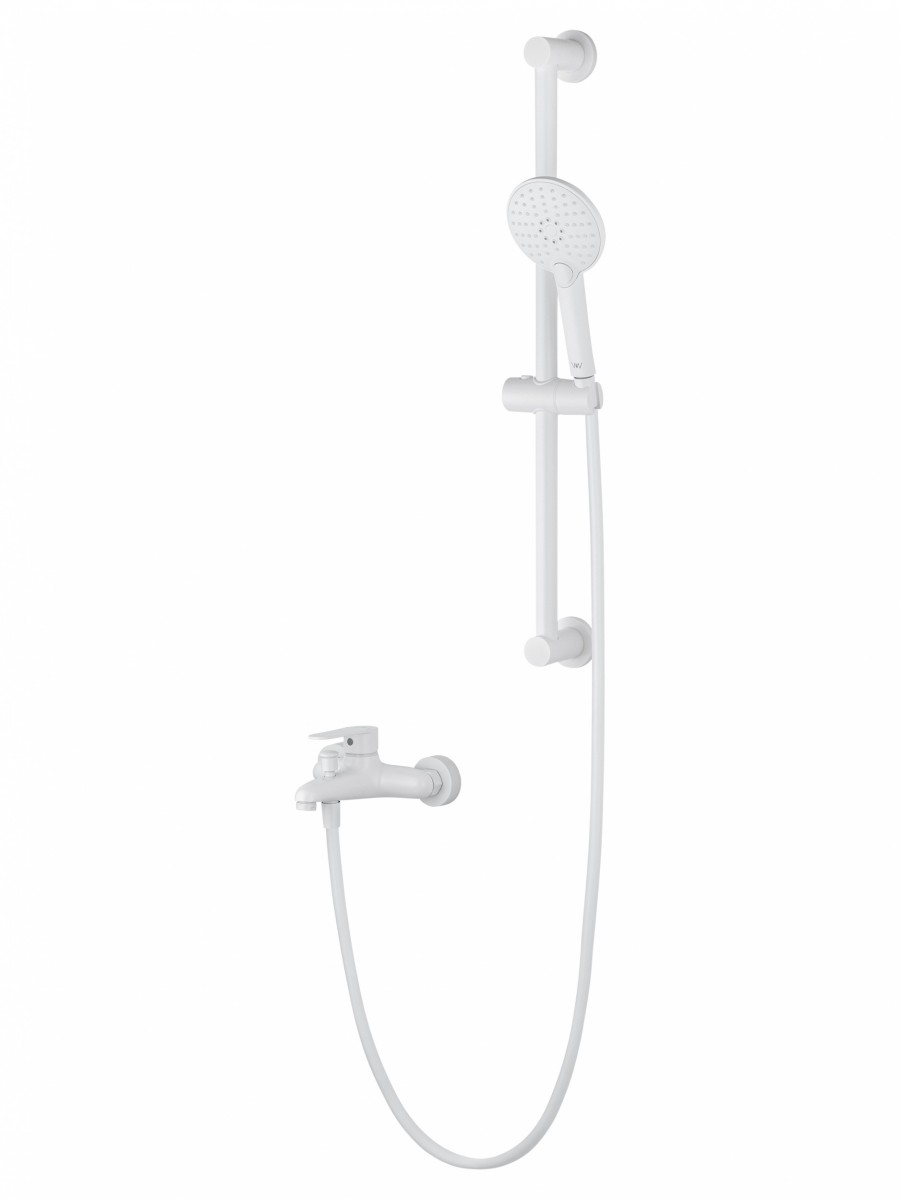 Смеситель для ванны с душем Wonzon & Woghand ALFA WW-AE3205-MW (белый матовый)