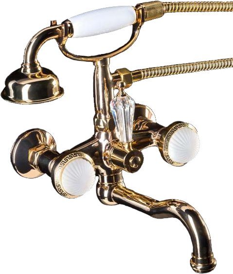 Смеситель для ванны с душем Boheme Satine 293-ST (золото)