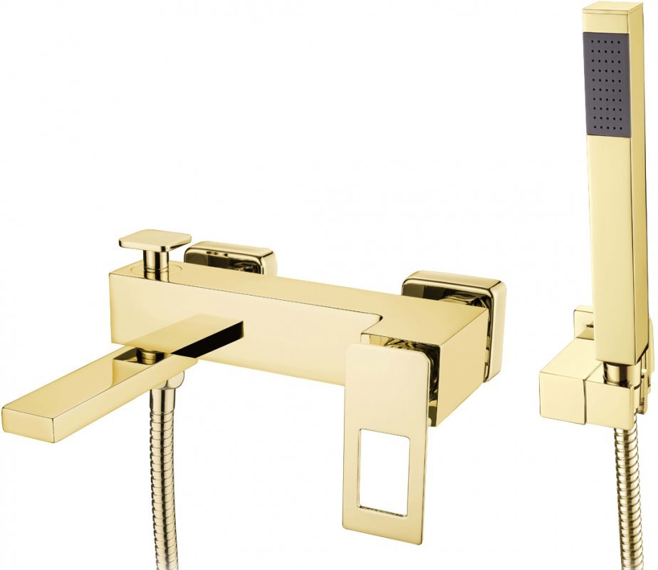 Смеситель для ванны с душем Boheme Q (золото) 143-GG