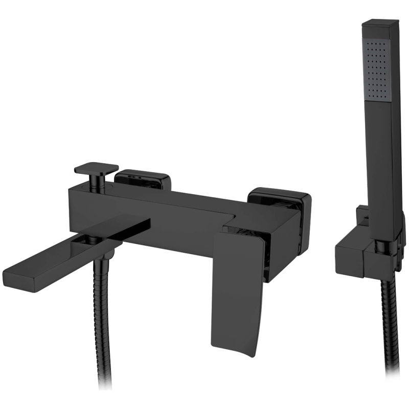 Смеситель для ванны и душа Boheme Q (черный) 143-BB.2