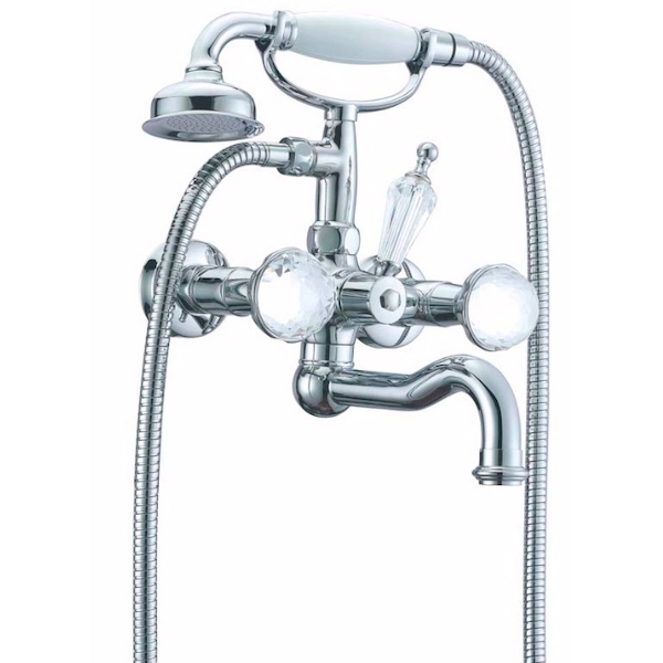 Смеситель для ванны с душем Boheme Brillante Presente 353 (хром)