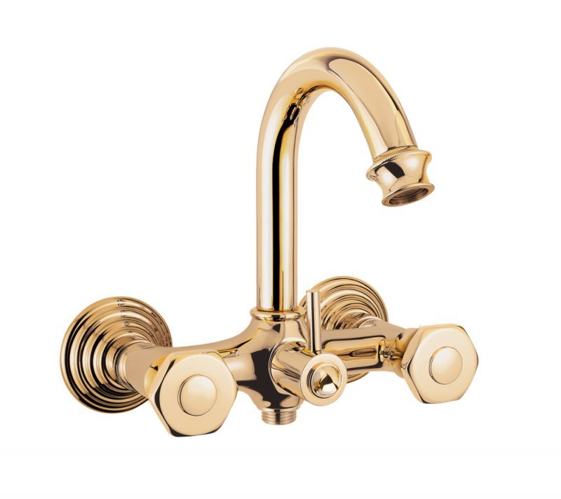 Смеситель для ванны Cezares APHRODITE-V-03/24-O (золото 24 карат)