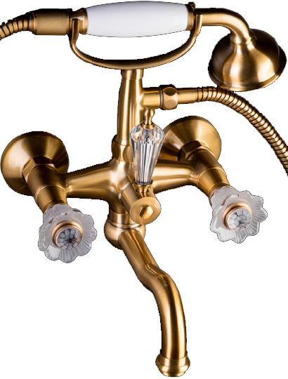 Смеситель для ванны с душем Boheme Camelia (бронза) 313-Camelia