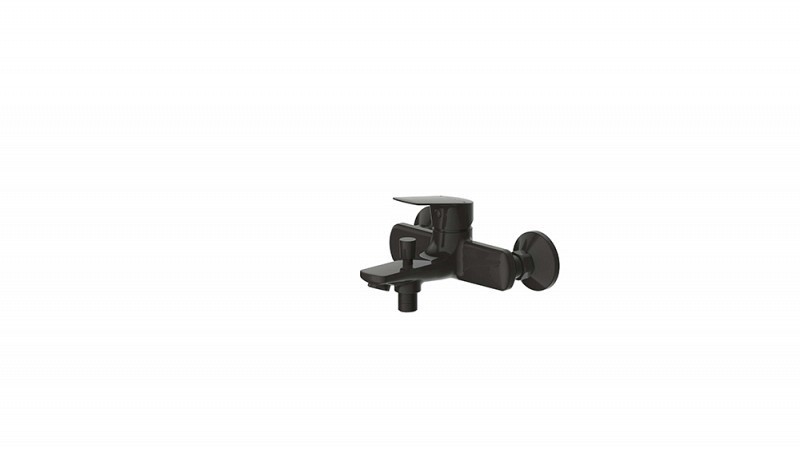 Смеситель для ванны Bravat Rhein F6429564BW-01-ENG (черный матовый)