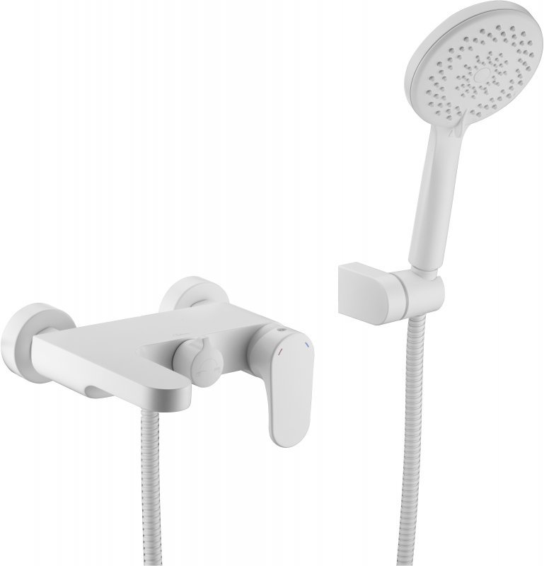 Смеситель для ванны с душем Boheme Spectre 453-MW (белый матовый)
