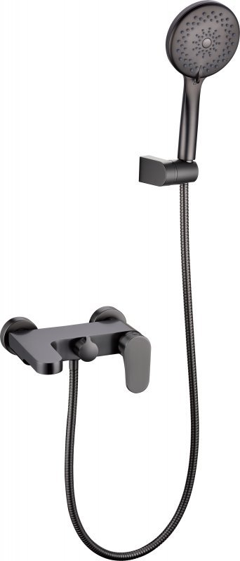 Смеситель для ванны с душем Boheme Spectre 453-GM (сталь)