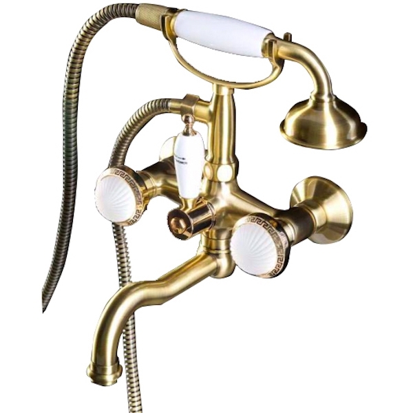 Смеситель для ванны с душем Boheme Satine 313-ST (бронза)