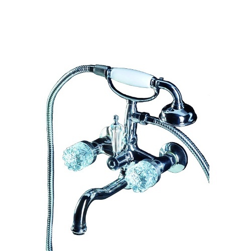 Смеситель для ванны и душа Boheme Crystal 273-CRST (хром)