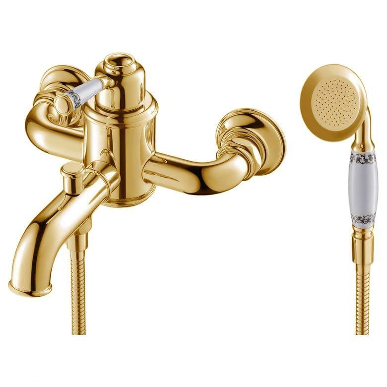 Смеситель для ванны/душа Zeegres Z.MOON (73002302) с ручным душем, золото