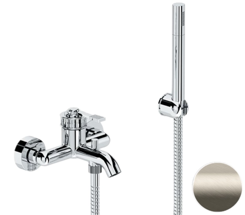 Смеситель для ванны с душем Remer Atelier AL02XV (сталь матовая)