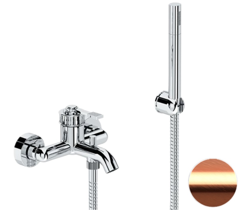 Смеситель для ванны с душем Remer Atelier AL02RP (медь)