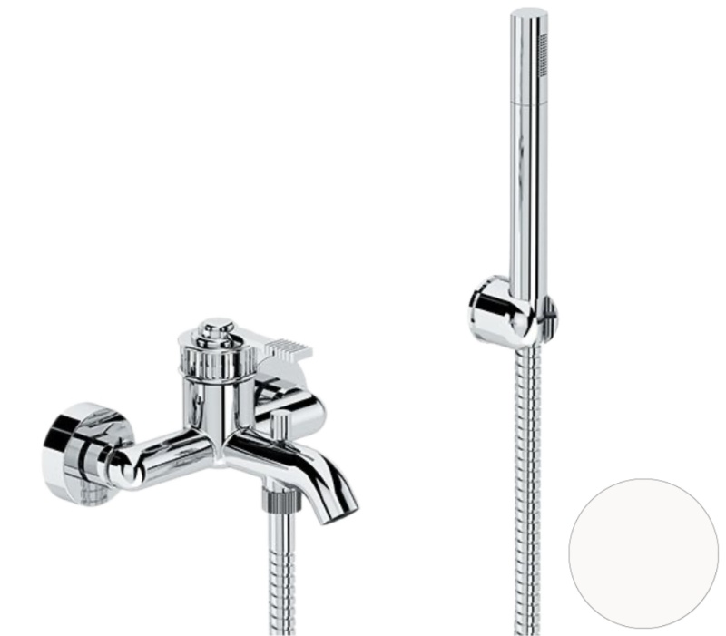 Смеситель для ванны с душем Remer Atelier AL02BO (белый матовый)