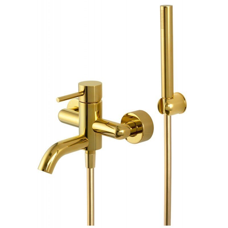Смеситель для ванны с душем Remer X Style X02DO (золото)