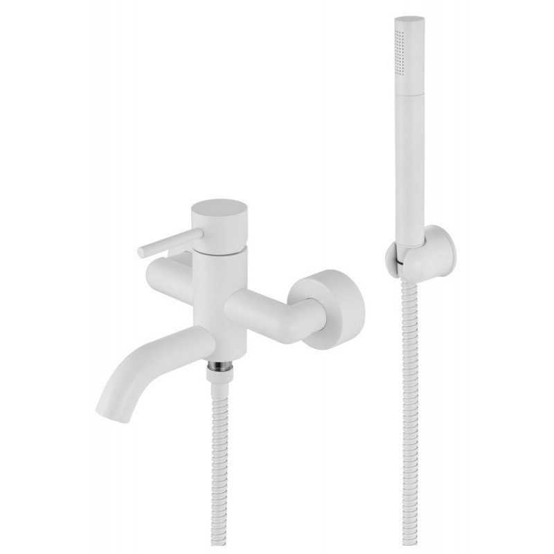 Смеситель для ванны с душем Remer X Style X02BO (белый матовый)