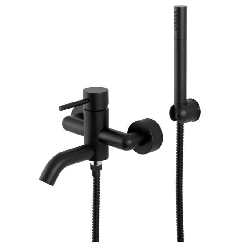 Смеситель для ванны с душем Remer X Style X02NO (черный матовый)