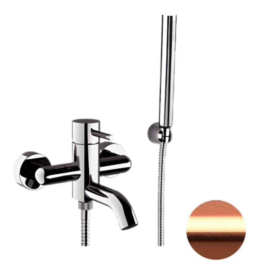 Смеситель для ванны с душем Remer X Style X02RP (медь брашированная)