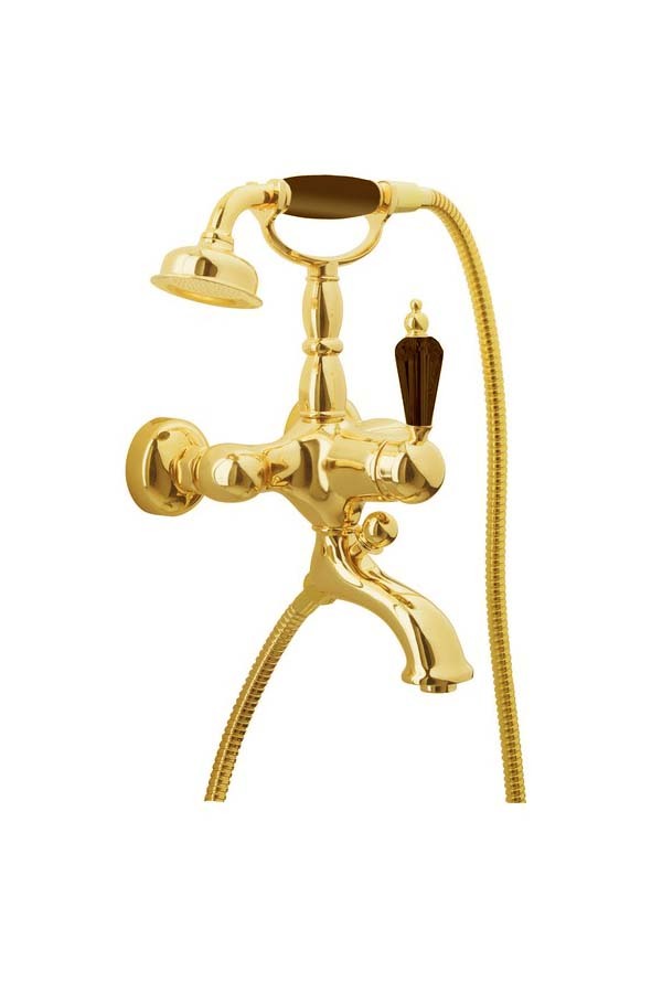 Смеситель для ванны с душем Boheme Tradizionale Nero 253 (золотой)