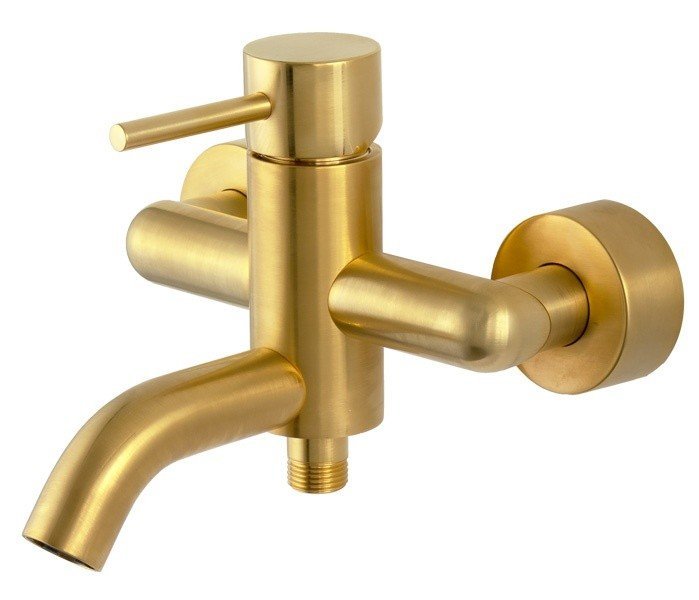 Смеситель для ванны Remer X Style X05BG (золото матовое брашированное)