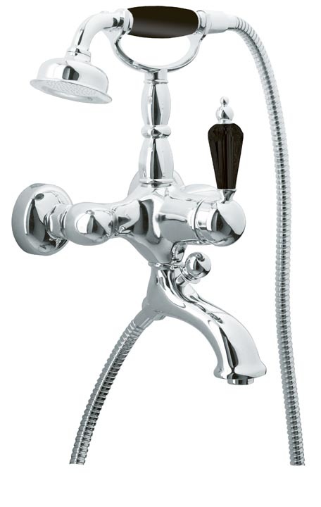 Смеситель для ванны с душем Boheme Tradizionale Nero 243 (хром)
