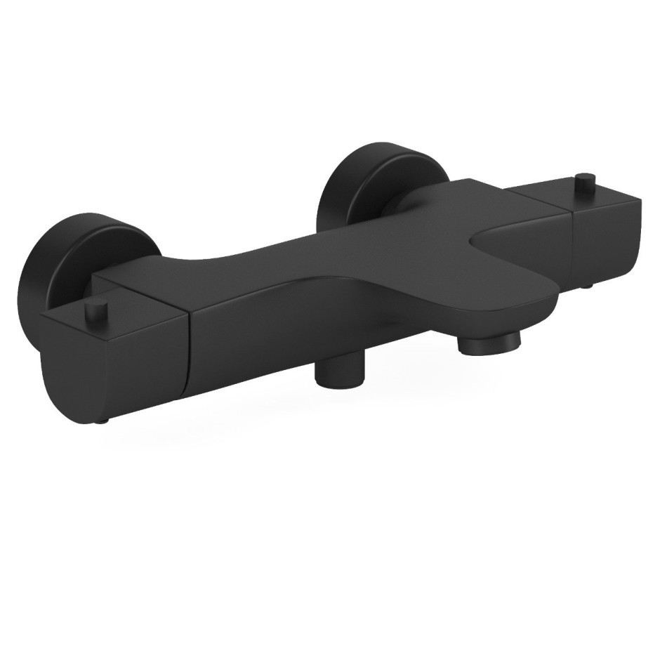 Смеситель для ванны Paini Nove 09YO111TH (чёрный) с термостатом