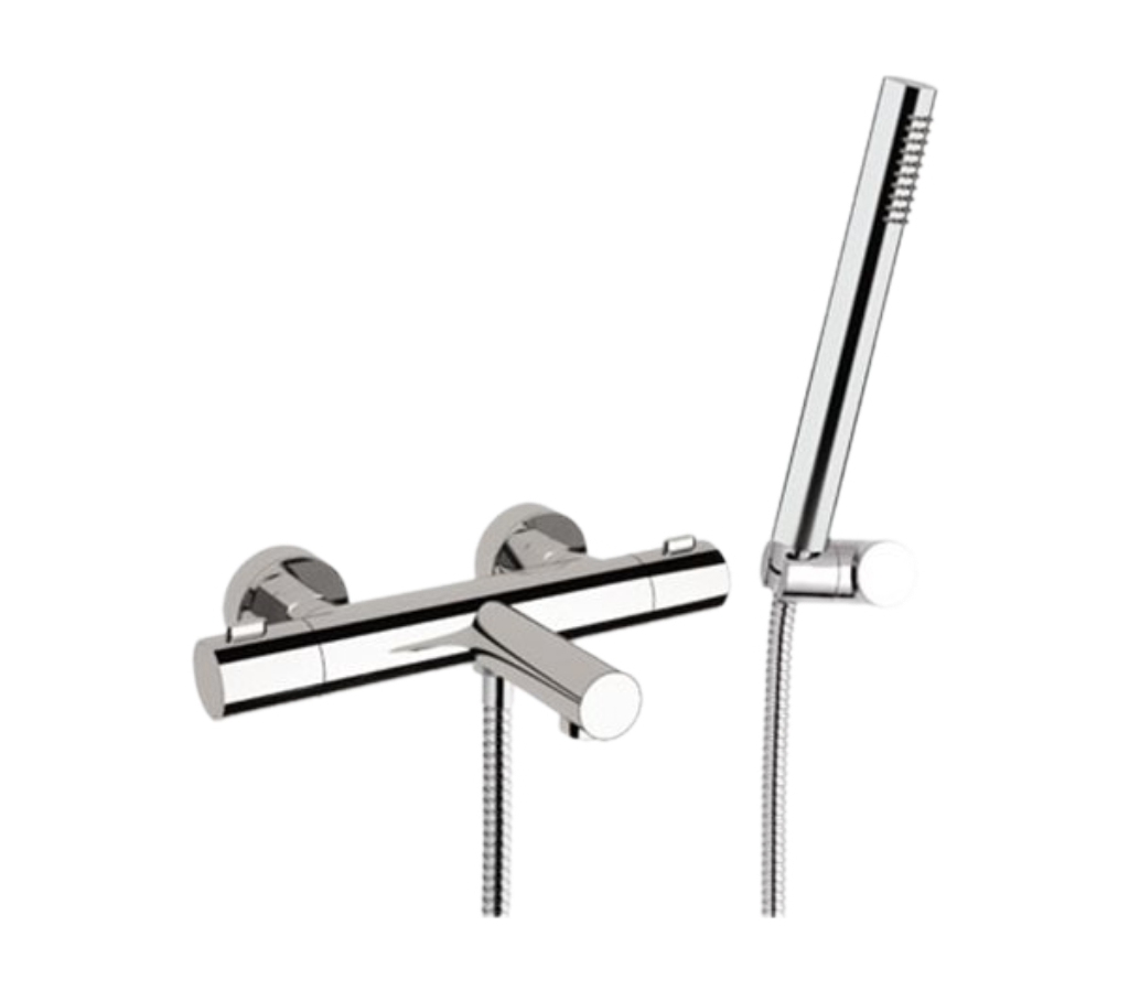 Смеситель для ванны с душем Remer Elegance EQ02 (хром) с термостатом