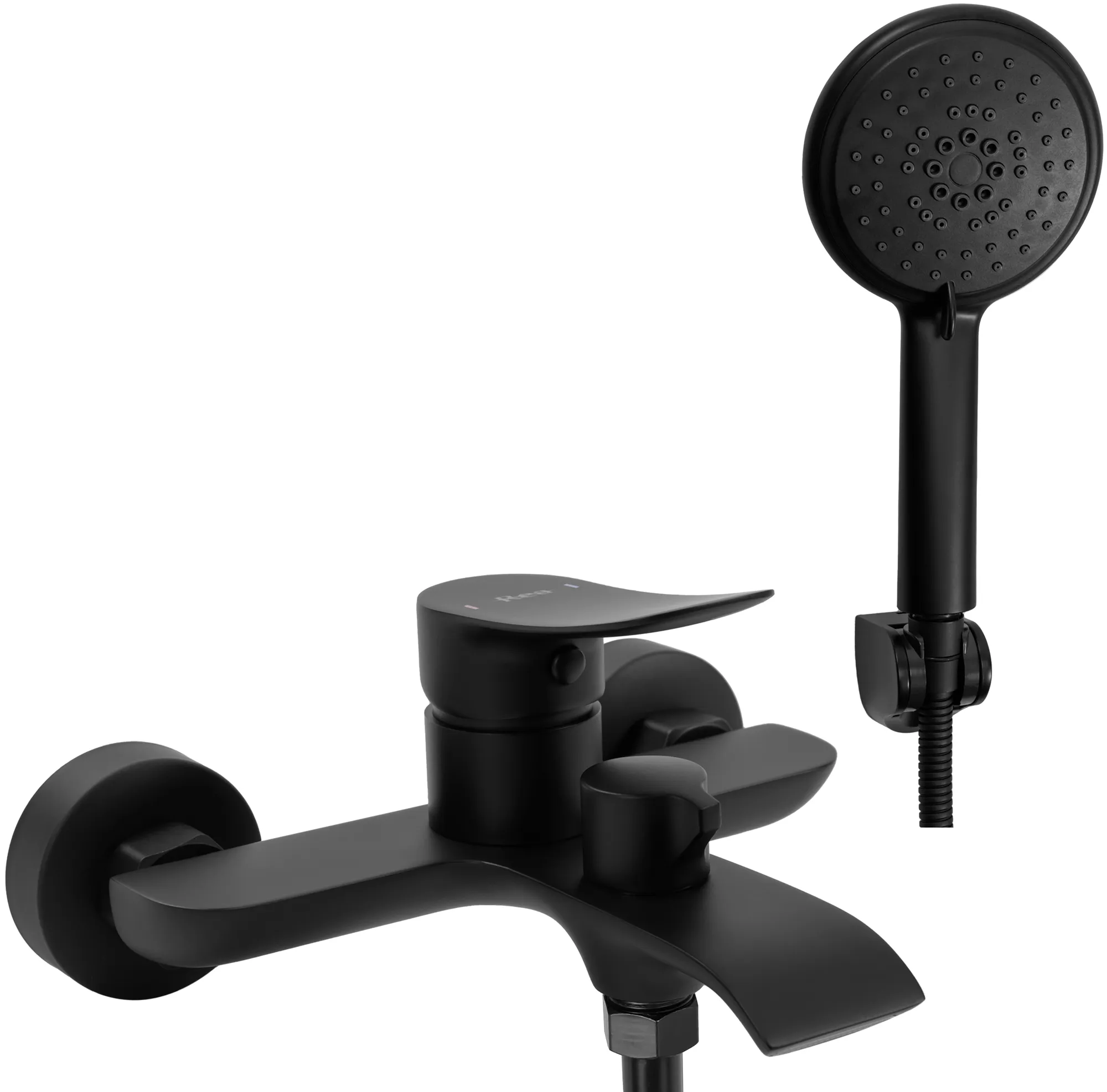 Смеситель для ванны с душем Rea Dart REA-B3300 (чёрный матовый)