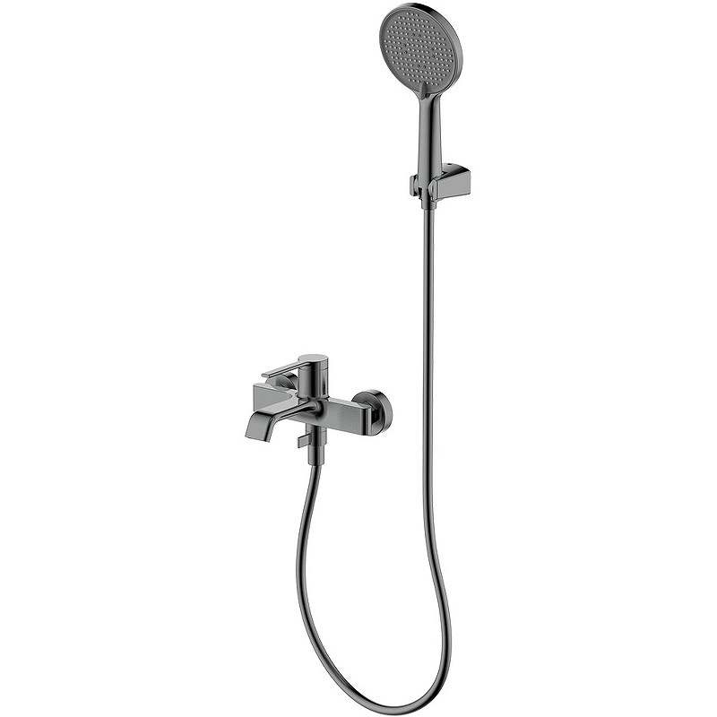 Смеситель для ванны с душем AQUAme Asti AQM6412GM (оружейная сталь)