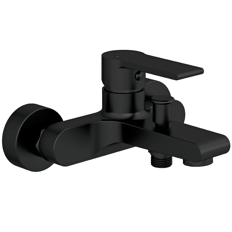 Смеситель для ванны Cersanit Brasko Black 63108 (черный матовый)