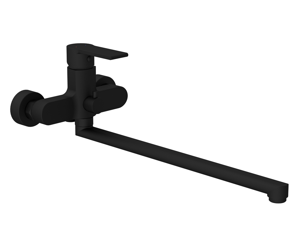 Смеситель для ванны Cersanit Brasko Black 64092 (чёрный)
