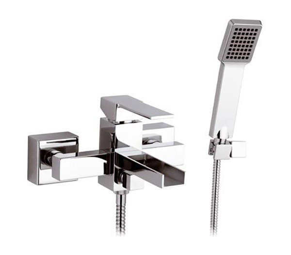 Смеситель для ванны с душем Remer Qubika Cascata QC02 (хром)