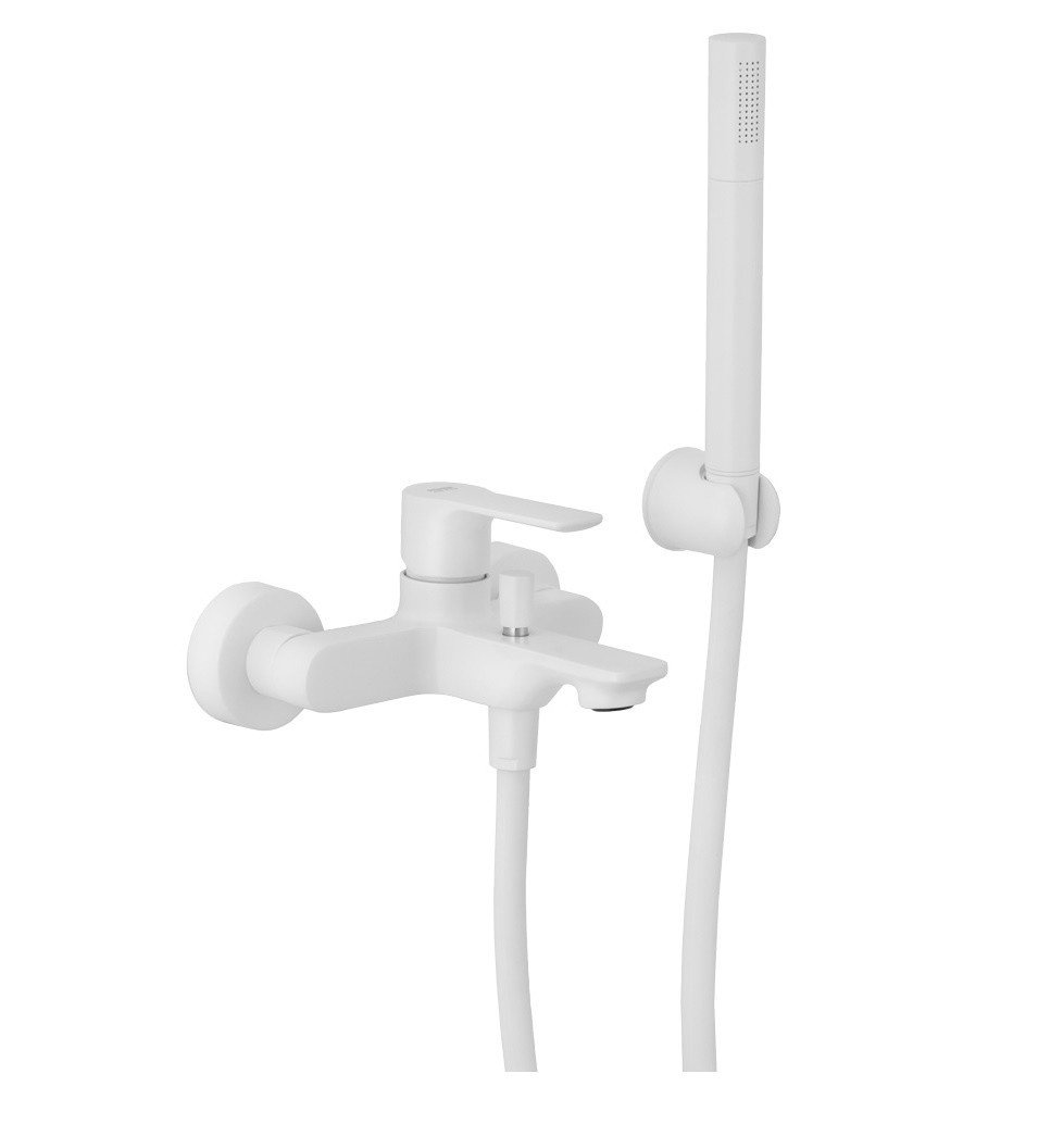 Смеситель для ванны с душем Remer Energy EY02BO (белый матовый)