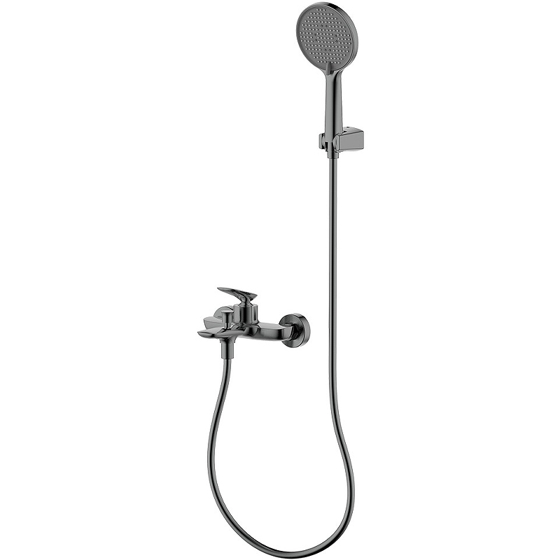 Смеситель для ванны с душем AQUAme AQM6512GM (оружейная сталь)