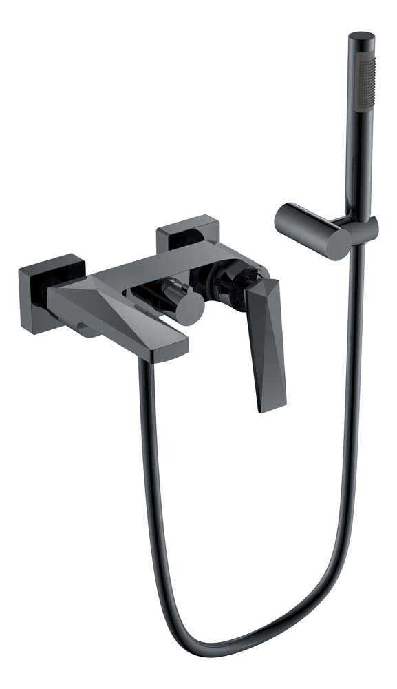 Смеситель для ванны с душем Boheme Venturo 373-SGM (сталь)