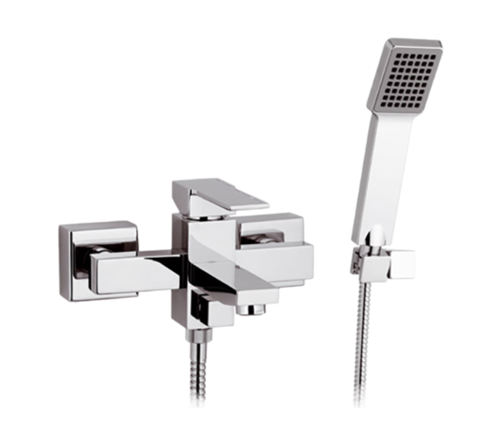 Смеситель для ванны с душем Remer Qubika Q02 (хром)