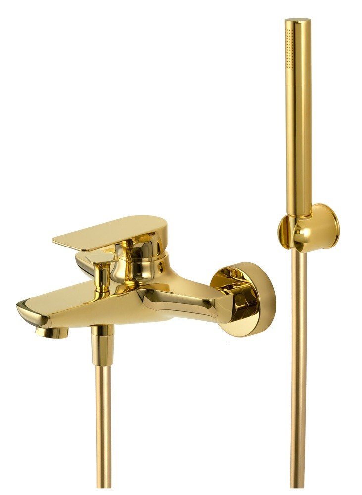 Смеситель для ванны с душем Remer Infinity I02DO (золото)