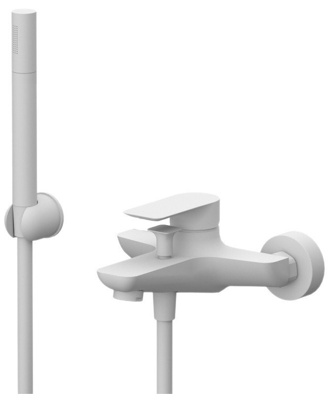 Смеситель для ванны с душем Remer Infinity I02BO (белый матовый)
