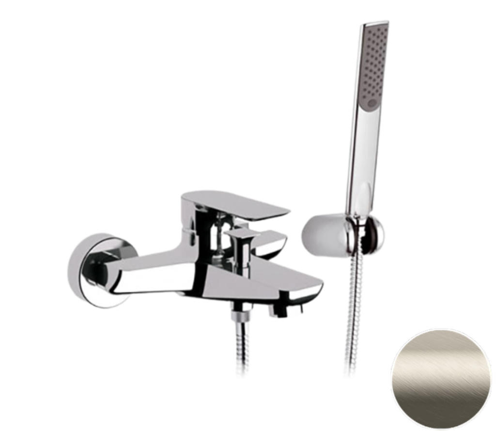 Смеситель для ванны с душем Remer Infinity I02XV (сталь  матовая)