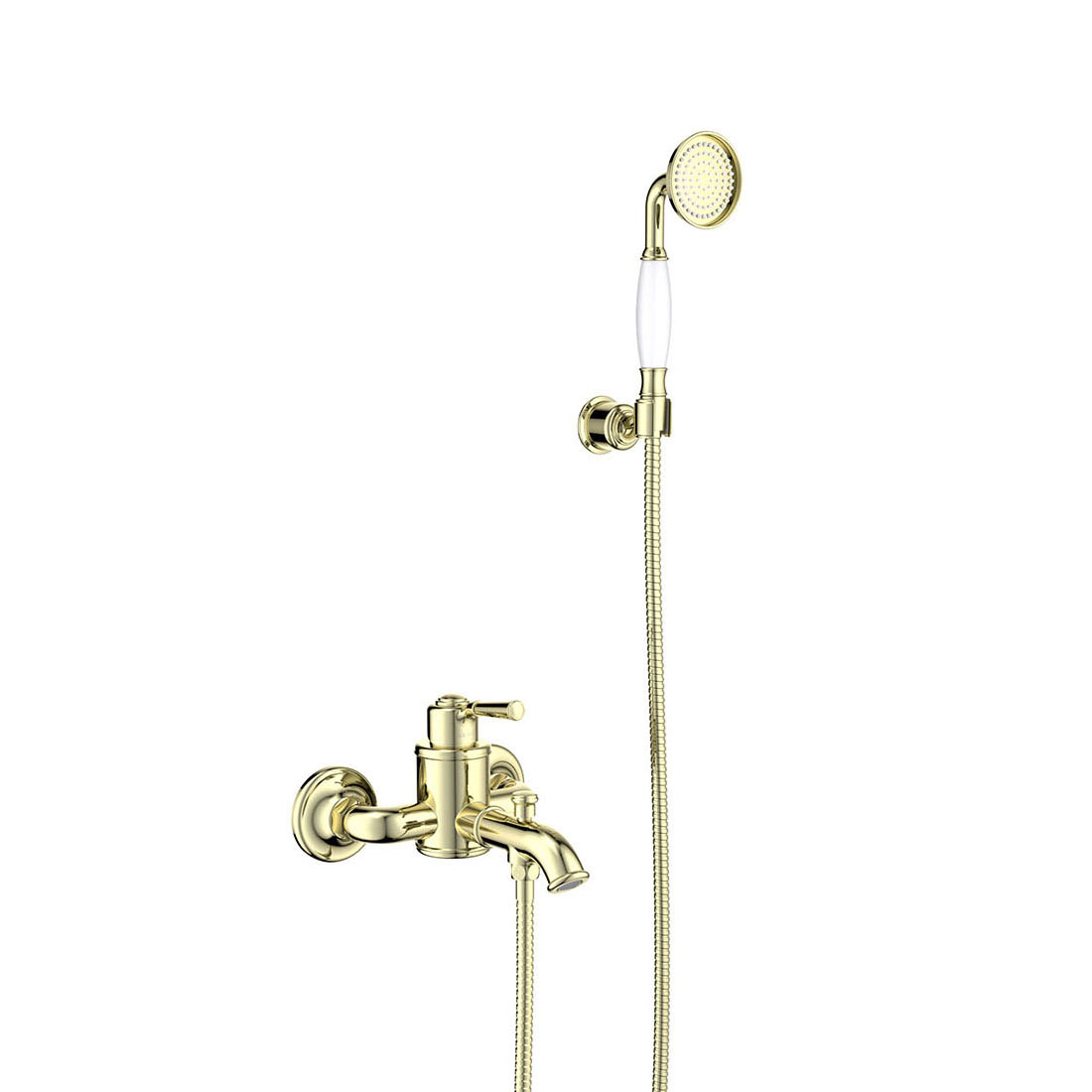 Смеситель для ванны с душем Aquatek Классик AQ1549PG (золото)
