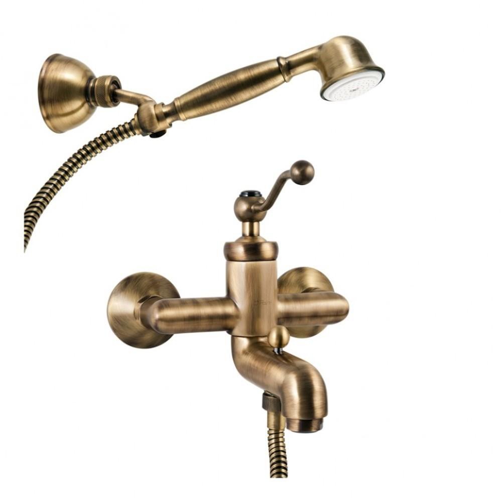 Смеситель для ванны с душем Paini Duomo 88F3105KM (бронза)