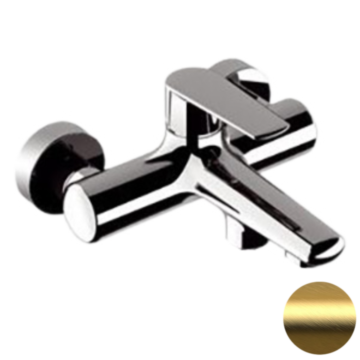 Смеситель для ванны Remer Vanity V05BG (золото матовое брашированное)