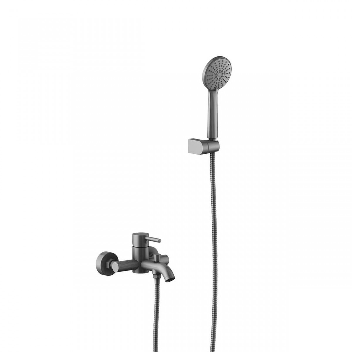 Смеситель для ванны с душем Aquatek Европа AQ1349BGM (оружейная сталь)