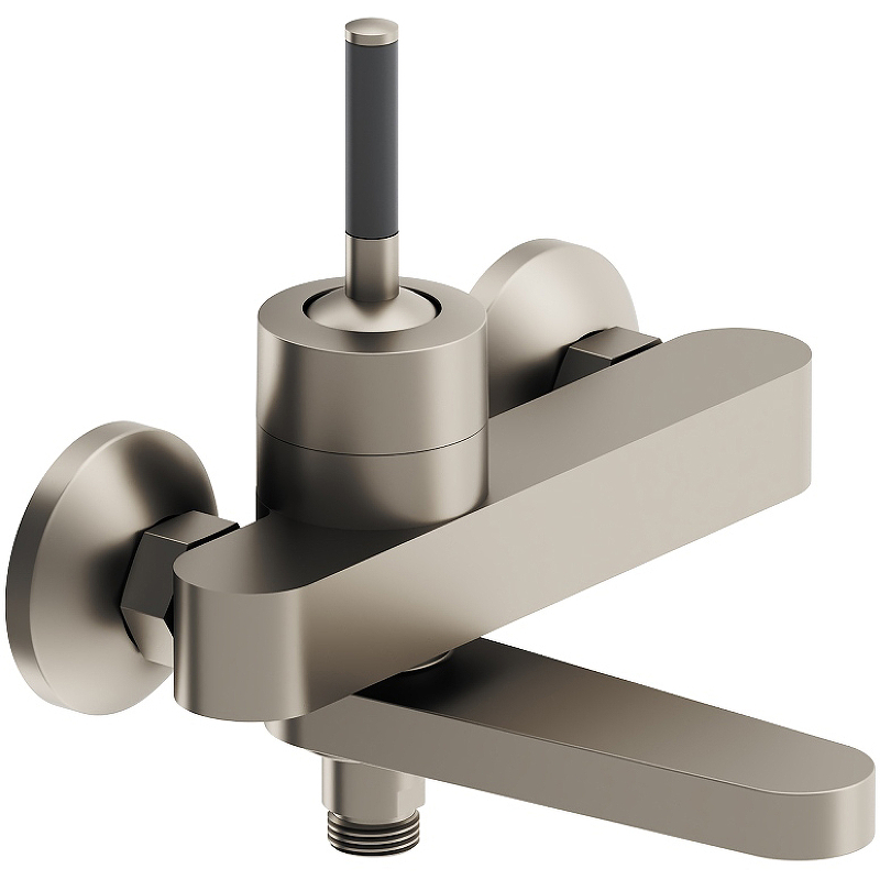 Смеситель для ванны Damixa Arc 291000200 (никель/черный)