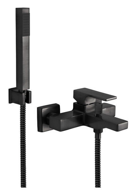 Смеситель для ванны с душем Remer Absolute AU02CFP (черный брашированный)