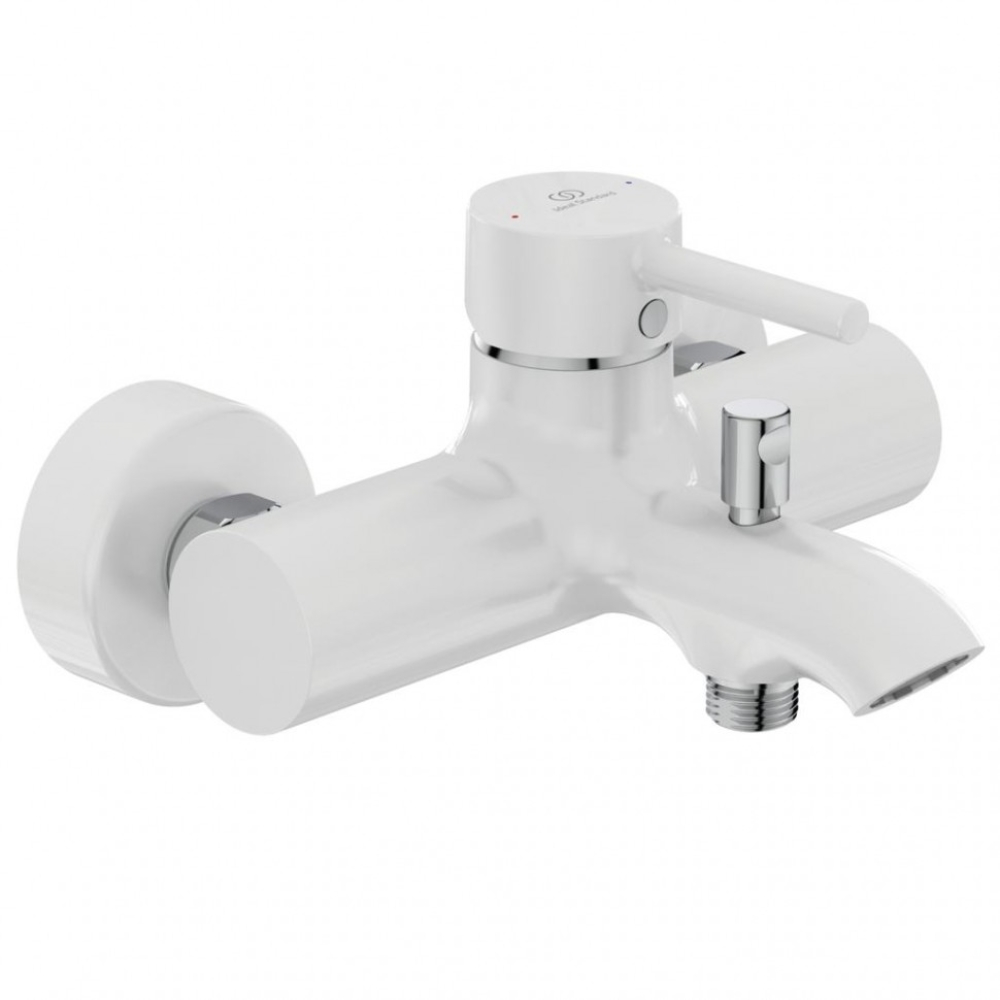 Смеситель для ванны Ideal Standard Ceraline BC199U5 (белый матовый/хром)
