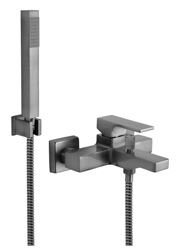 Смеситель для ванны с душем Remer Absolute AU02XV (сталь матовая)