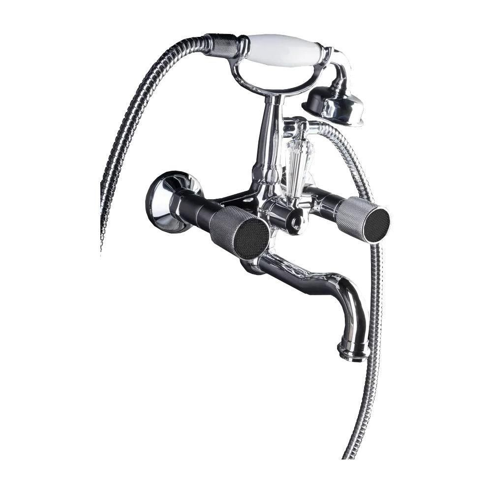 Смеситель для ванны с душем Boheme Royal Cristal 273-Royal/CRST black (хром)