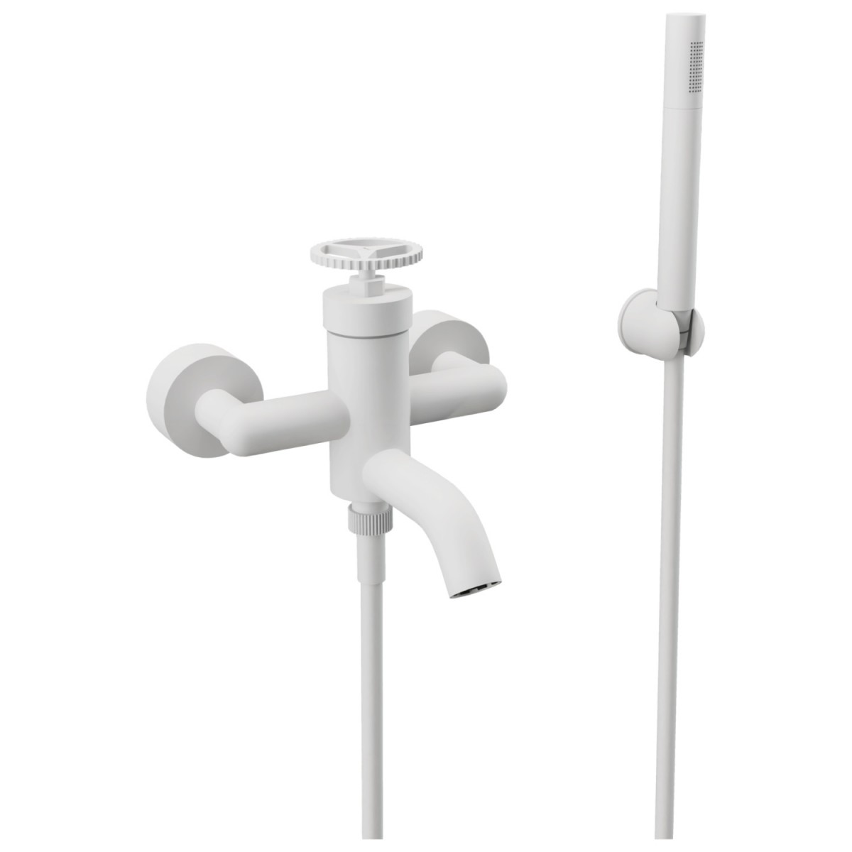 Смеситель для ванны с душем Remer Chrono CH02BO (белый матовый)